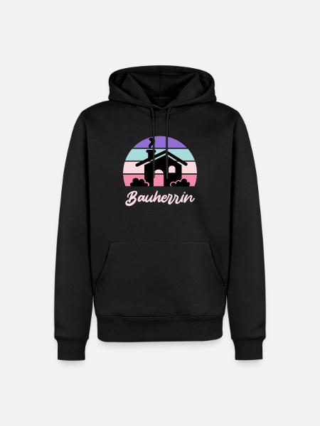 Eigenheim Bauherrin - Männer Premium Bio Hoodie - Schwarz