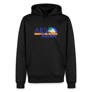 Kunsthemd, Künstler Strandliebhaber, Kunstlehrer Geschenk, - Männer Premium Bio Hoodie - Schwarz - Vorne - Nico (187cm)