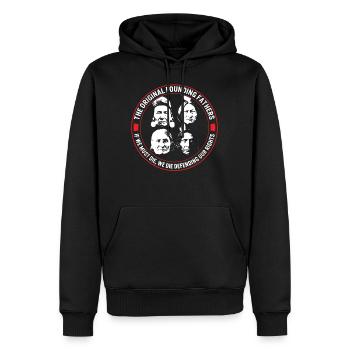 Original Founding Fathers Shirt, Chief Joseph, - Men’s Premium Organic Hoodie - black - Front - Nico (187cm)