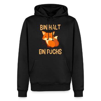 Bin halt ein Fuchs - Männer Premium Bio Hoodie - Schwarz - Vorne - Nico (187cm)