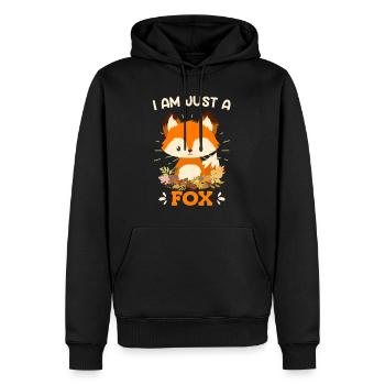 Bin halt ein Fuchs Kinder - Männer Premium Bio Hoodie - Schwarz - Vorne - Nico (187cm)