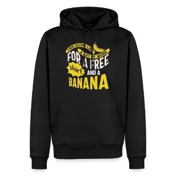 Running Race Shirt, This Seems Like A Lot Of Work - Men’s Premium Organic Hoodie - black - Front - Nico (187cm)