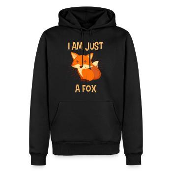 Bin halt ein Fuchs - Männer Premium Bio Hoodie - Schwarz - Vorne - Nico (187cm)