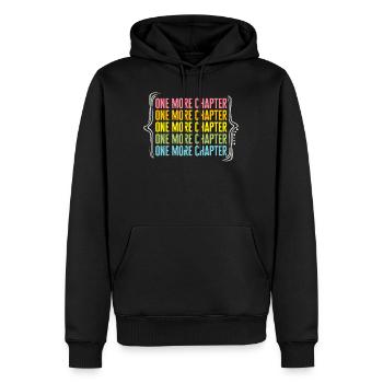 Leseshirt, Noch ein Kapitel-T-Shirt, lustiges Buch - Männer Premium Bio Hoodie - Schwarz - Vorne - Nico (187cm)