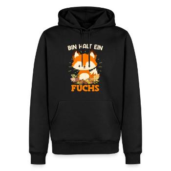 Bin halt ein Fuchs Kinder - Männer Premium Bio Hoodie - Schwarz - Vorne - Nico (187cm)
