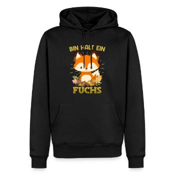 Bin halt ein Fuchs Kinder - Männer Premium Bio Hoodie - Schwarz - Vorne - Nico (187cm)