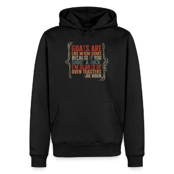 Joe Biden Shirt, President Joe Biden Humor Anti - Men’s Premium Organic Hoodie - black - Front - Nico (187cm)