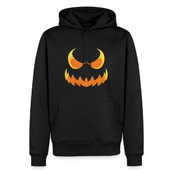 Grusel Maske Halloween - Männer Premium Bio Hoodie - Schwarz - Vorne - Nico (187cm)