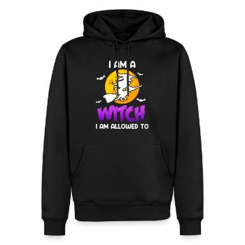 Halloween Hexe - Männer Premium Bio Hoodie - Schwarz - Vorne - Nico (187cm)