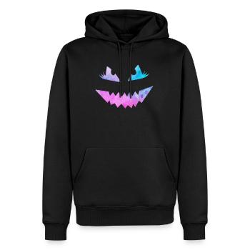 Grusel Maske Halloween - Männer Premium Bio Hoodie - Schwarz - Vorne - Nico (187cm)