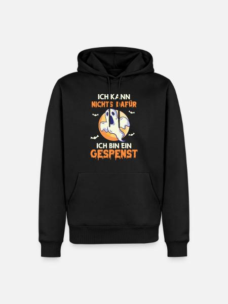 Gespenster Halloween - Männer Premium Bio Hoodie - Schwarz