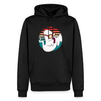 Geisterstunde Halloween Geist - Männer Premium Bio Hoodie - Schwarz - Vorne - Nico (187cm)