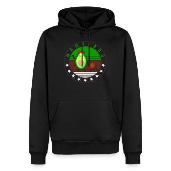 Avocado Shirt, Mamacado Maternity Pregnancy Cute - Men’s Premium Organic Hoodie - black - Front - Nico (187cm)