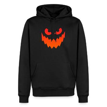 Grusel Maske Halloween Party - Männer Premium Bio Hoodie - Schwarz - Vorne - Nico (187cm)