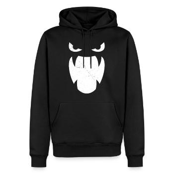 Scream Maske Halloween - Männer Premium Bio Hoodie - Schwarz - Vorne - Nico (187cm)