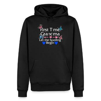 Grand-mère pour la première fois Let The Spoiling Begin Shirt, - Sweat à capuche Premium bio Homme - noir - Devant - Nico (187cm)