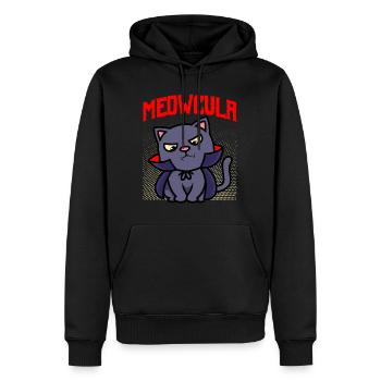 Dracula Halloween Katze - Männer Premium Bio Hoodie - Schwarz - Vorne - Nico (187cm)