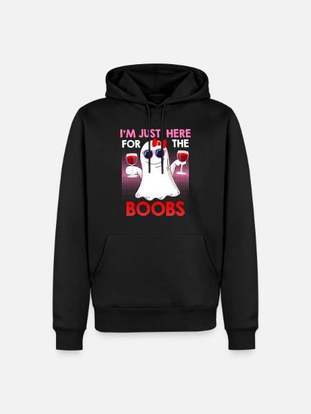 Ghosts Boo Bees Halloween - Men’s Premium Organic Hoodie - black
