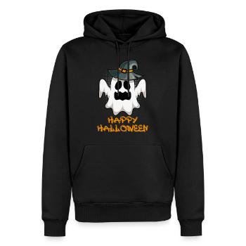 Happy Geister Halloween - Männer Premium Bio Hoodie - Schwarz - Vorne - Nico (187cm)