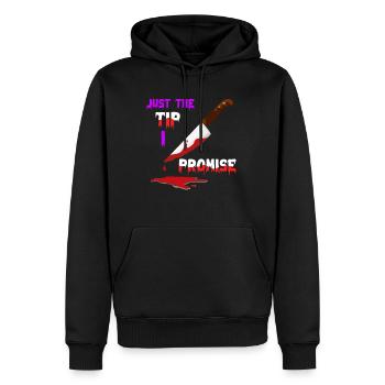 Serial Killer Knife Halloween - Men’s Premium Organic Hoodie - black - Front - Nico (187cm)