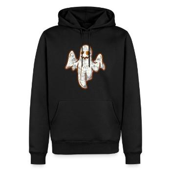 Geisterstunde Geist Halloween - Männer Premium Bio Hoodie - Schwarz - Vorne - Nico (187cm)
