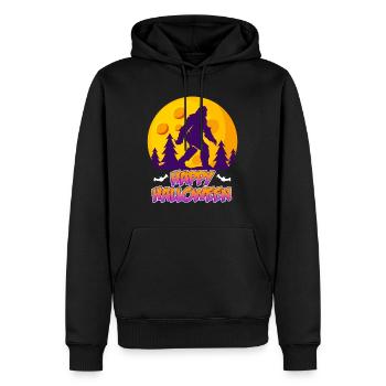 Happy Zombie Halloween - Männer Premium Bio Hoodie - Schwarz - Vorne - Nico (187cm)