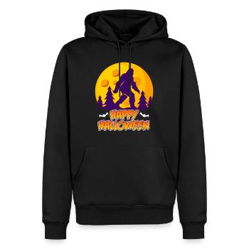 Happy Zombie Halloween - Männer Premium Bio Hoodie - Schwarz - Vorne - Nico (187cm)