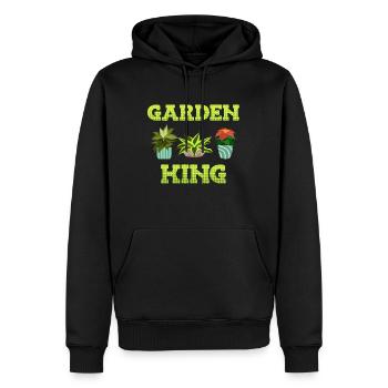 Garden King Garden Boss Allotments - Sweat à capuche Premium bio Homme - noir - Devant - Nico (187cm)