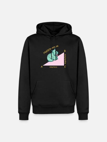 Math teacher mathematician Hippotenuse - Men’s Premium Organic Hoodie - black