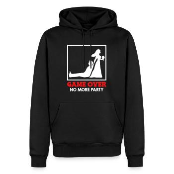 Game Over - Brautpaar Hochzeit - Männer Premium Bio Hoodie - Schwarz - Vorne - Nico (187cm)