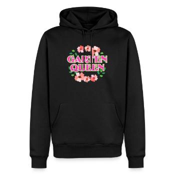Garten Königin Gärtnerin - Männer Premium Bio Hoodie - Schwarz - Vorne - Nico (187cm)