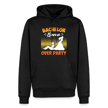 Game over - Jungesellenabschied Man Wedding - Sweat à capuche Premium bio Homme - noir - Devant - Nico (187cm)