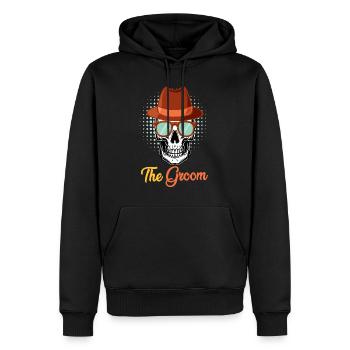 Mariage Hommes Groom Jungesellenabschied - Sweat à capuche Premium bio Homme - noir - Devant - Nico (187cm)