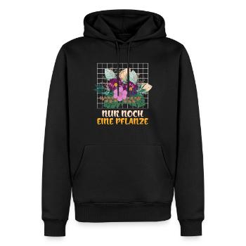 Nur noch eine Pflanze - Männer Premium Bio Hoodie - Schwarz - Vorne - Nico (187cm)