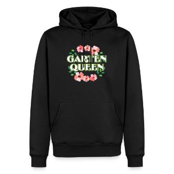 Garten Königin Gärtnerin - Männer Premium Bio Hoodie - Schwarz - Vorne - Nico (187cm)