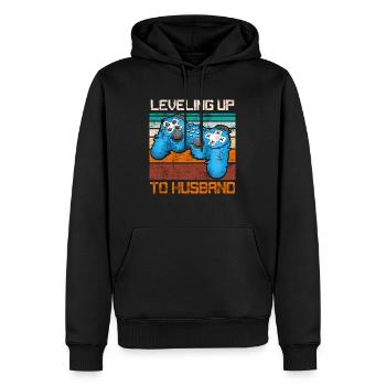 Jungesellenabschied Männer Hochzeit Ehemann - Männer Premium Bio Hoodie - Schwarz - Vorne - Nico (187cm)