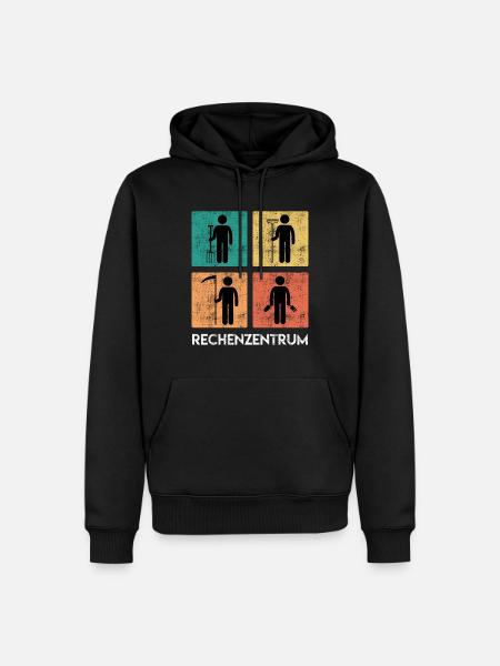 Rechenzentrum Garten Rechen Gärtner - Männer Premium Bio Hoodie - Schwarz