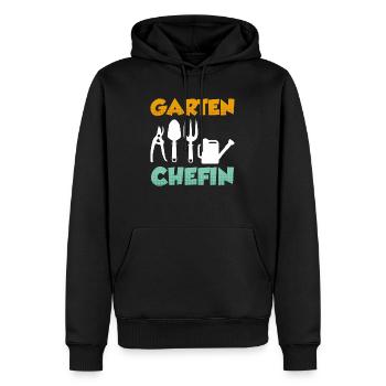 Garten Chefin Gärtnerin Damen Garten - Männer Premium Bio Hoodie - Schwarz - Vorne - Nico (187cm)