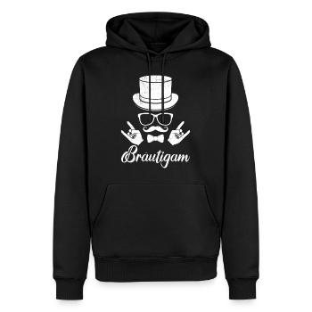 Jungesellenabschied Männer Bräutigam Hochzeit - Männer Premium Bio Hoodie - Schwarz - Vorne - Nico (187cm)
