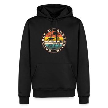 Animals Of Australia Shirt, Australische Tiere - Männer Premium Bio Hoodie - Schwarz - Vorne - Nico (187cm)