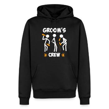 Jungesellenabschied Männer Team Bräutigam Hochzeit - Männer Premium Bio Hoodie - Schwarz - Vorne - Nico (187cm)