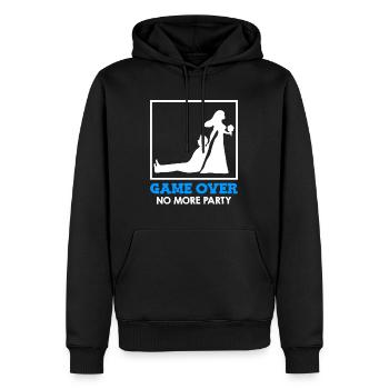 Game Over - Brautpaar Hochzeit - Männer Premium Bio Hoodie - Schwarz - Vorne - Nico (187cm)