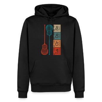 Lacrosse Periodic Table Element Shirt, Lacrosse - Sweat à capuche Premium bio Homme - noir - Devant - Nico (187cm)