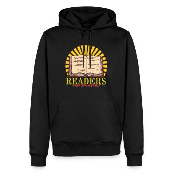 Leser sind Führer Hemd, lesen Tee, lustiges Buch - Männer Premium Bio Hoodie - Schwarz - Vorne - Nico (187cm)