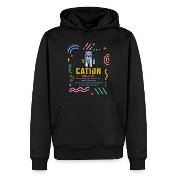 Science Shirt, Kationenaussprache niedlich - Männer Premium Bio Hoodie - Schwarz - Vorne - Nico (187cm)