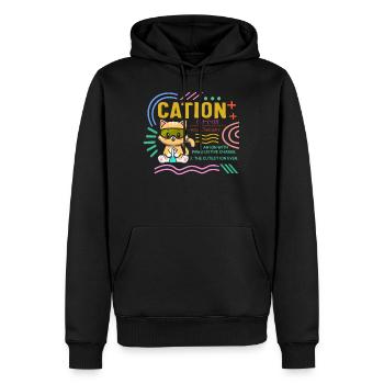 Science Shirt, Kationenaussprache niedlich - Männer Premium Bio Hoodie - Schwarz - Vorne - Nico (187cm)