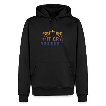 Chemical Element Shirt, You Ether Get It Or You - Men’s Premium Organic Hoodie - black - Front - Nico (187cm)