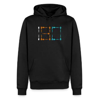 Darts 180 Dartpfeile 180er in Dart - Männer Premium Bio Hoodie - Schwarz - Vorne - Nico (187cm)