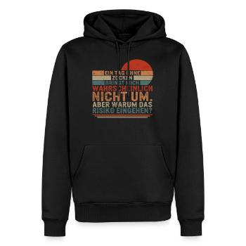 Ein Tag Ohne Zocken Bringt Mich Wahrscheinlich - Men’s Premium Organic Hoodie - black - Front - Nico (187cm)