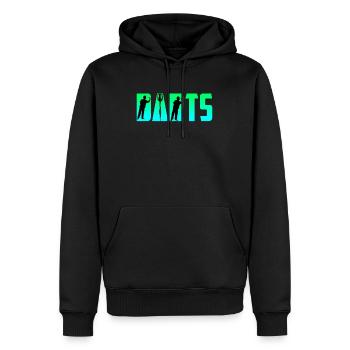 Fléchettes Fléchettes Flèches Fléchettes Accessoires Fléchettes Fléchettes - Sweat à capuche Premium bio Homme - noir - Devant - Nico (187cm)